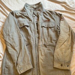 Columbia Canvas Jacket - Gray - M (fits like a L)